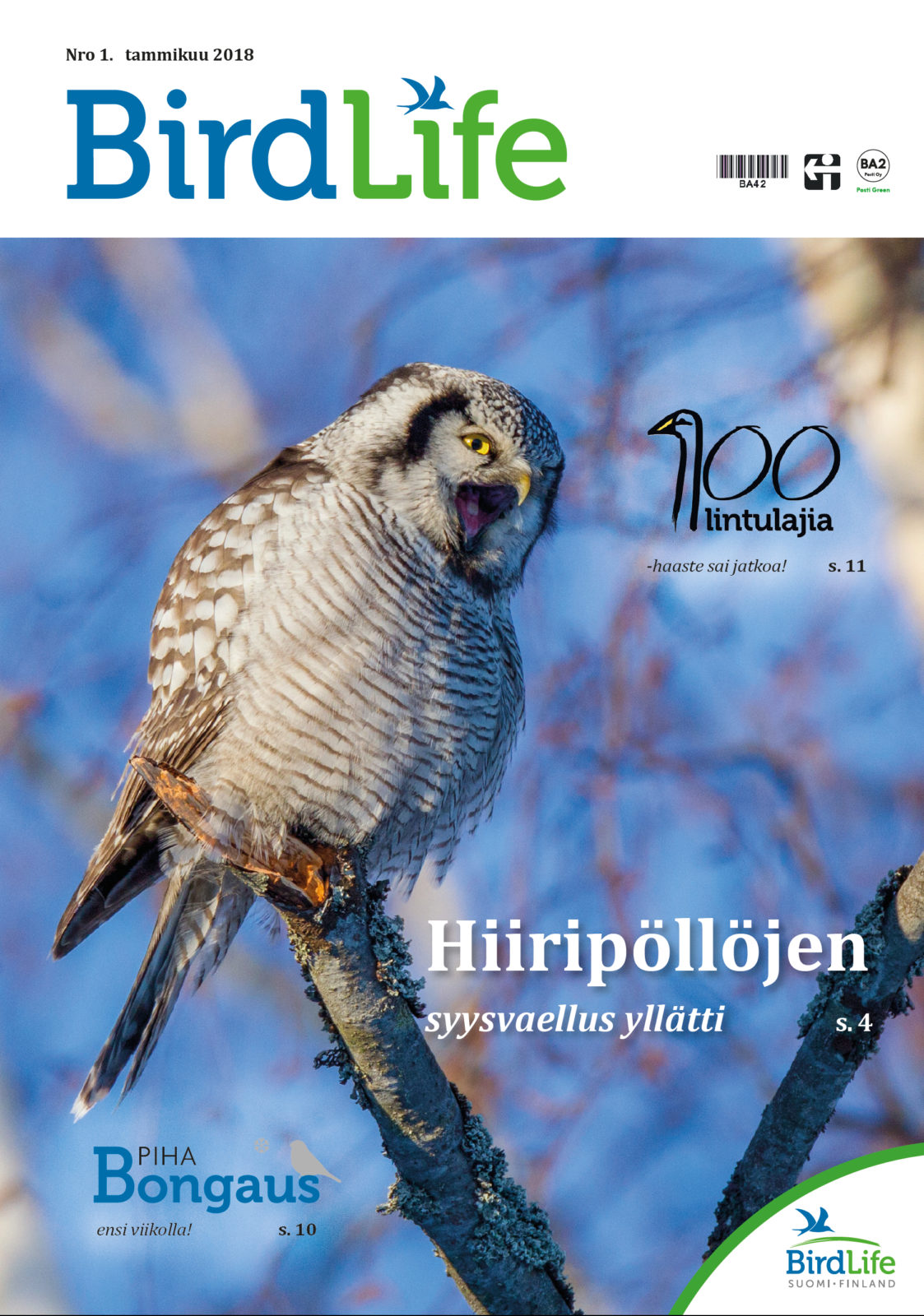 BirdLife Suomi BirdLife 1/2018