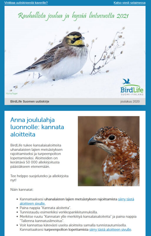 BirdLife Suomi Julkaisut