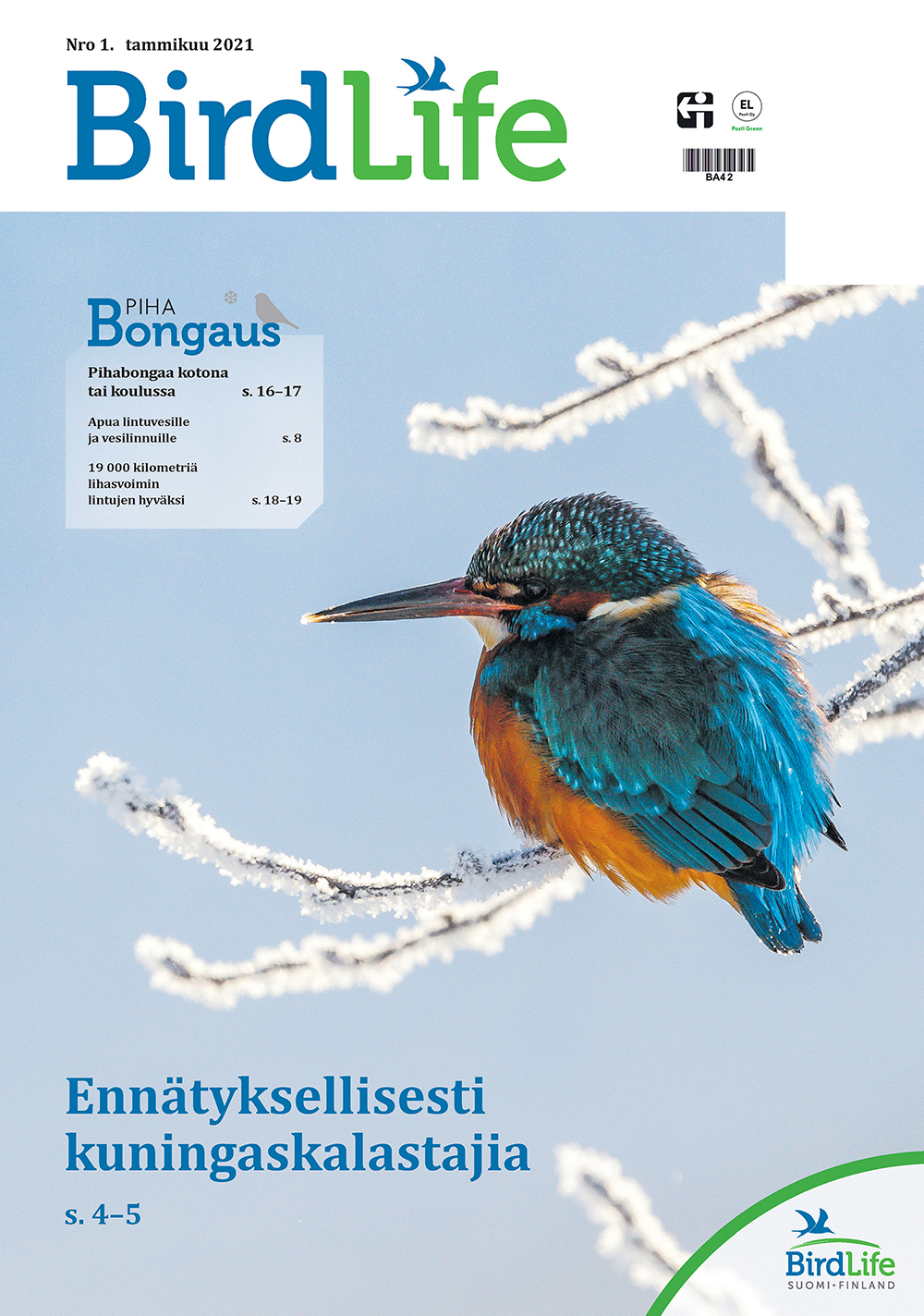 BirdLife-lehti 1/2021 kansi
