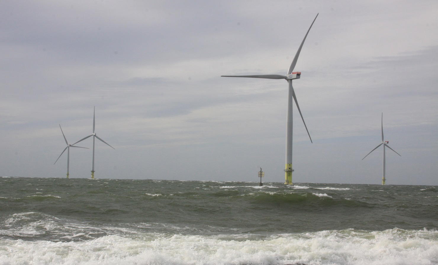 Tuulimyllyjä merellä. Kuva: Jan Södersved