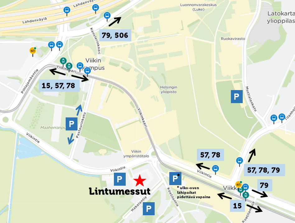 Opaskartta Lintumessut 2026